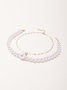 Vintage Exaggerated Pearl Beaded Necklace