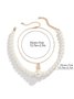 Vintage Exaggerated Pearl Beaded Necklace