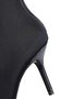 Simple Plain Height Increasing Zipper Block Heel Dress Boots Split Joint