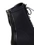 Simple Plain Height Increasing Zipper Block Heel Dress Boots Split Joint