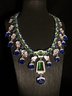 Second-hand blue rhinestone necklace